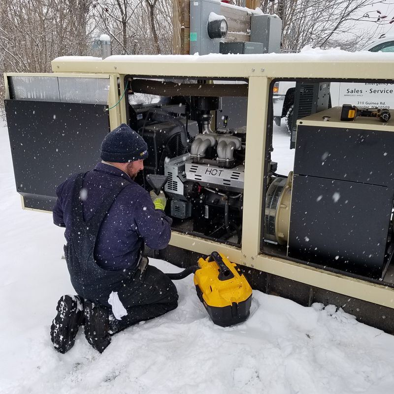 Service Tech In Snow